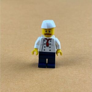 LEGO Town City Hot Dog Vendor Chef Minifigure 2"
